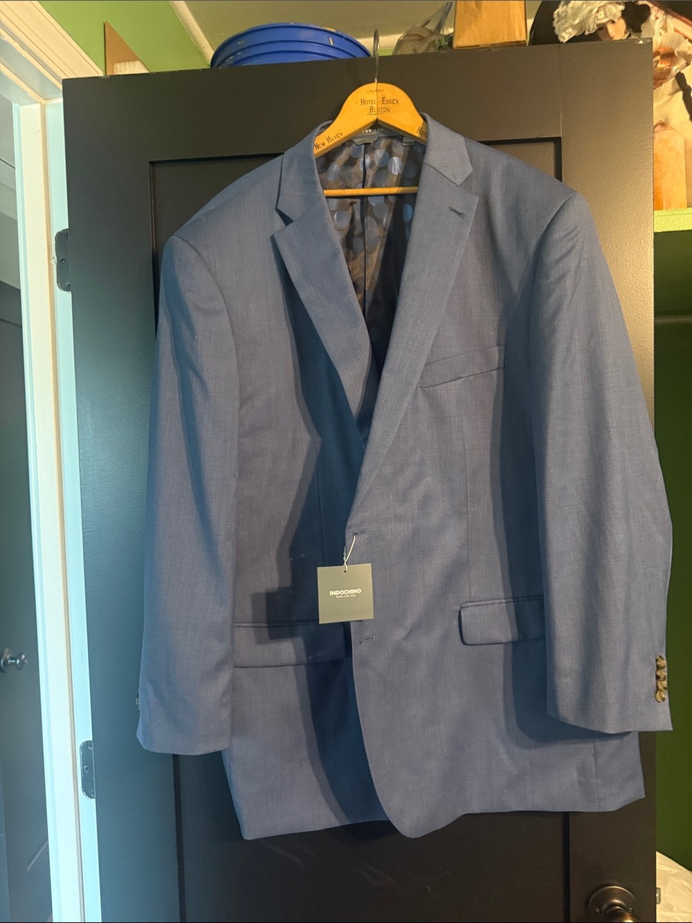 Mens Blue Single-Breasted Blazer by Indochino